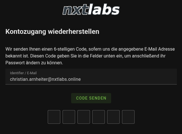 Konto wiederherstellen